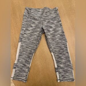 ALO Yoga Gray and White Leggings